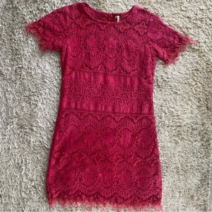 Pink free people dress